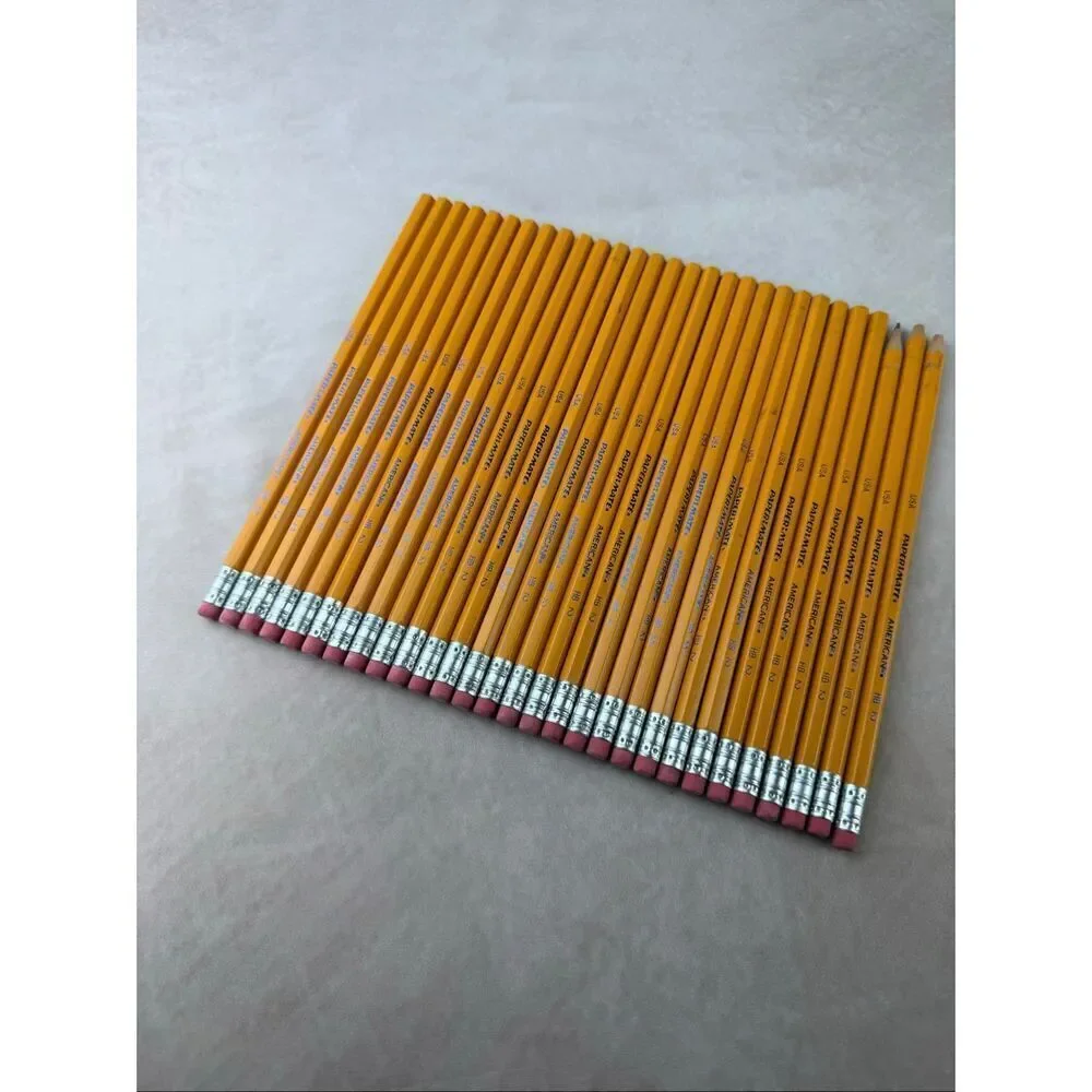 Vintage Papermate Classic Wood Pencils HB #2 USA Made Lot of 29